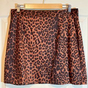 Leopard Print Mini Skirt